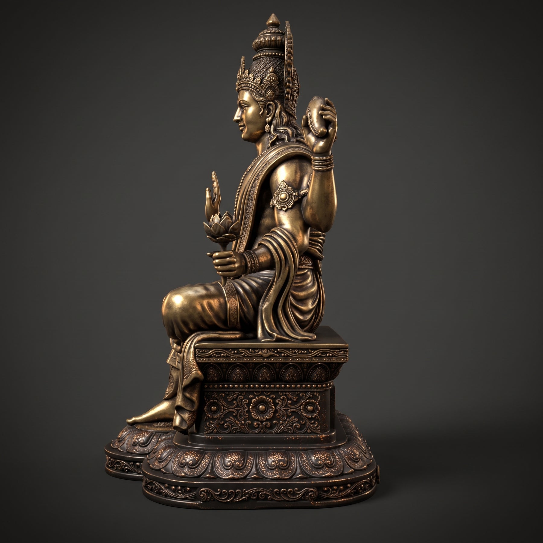 Vishnu God - Sitting