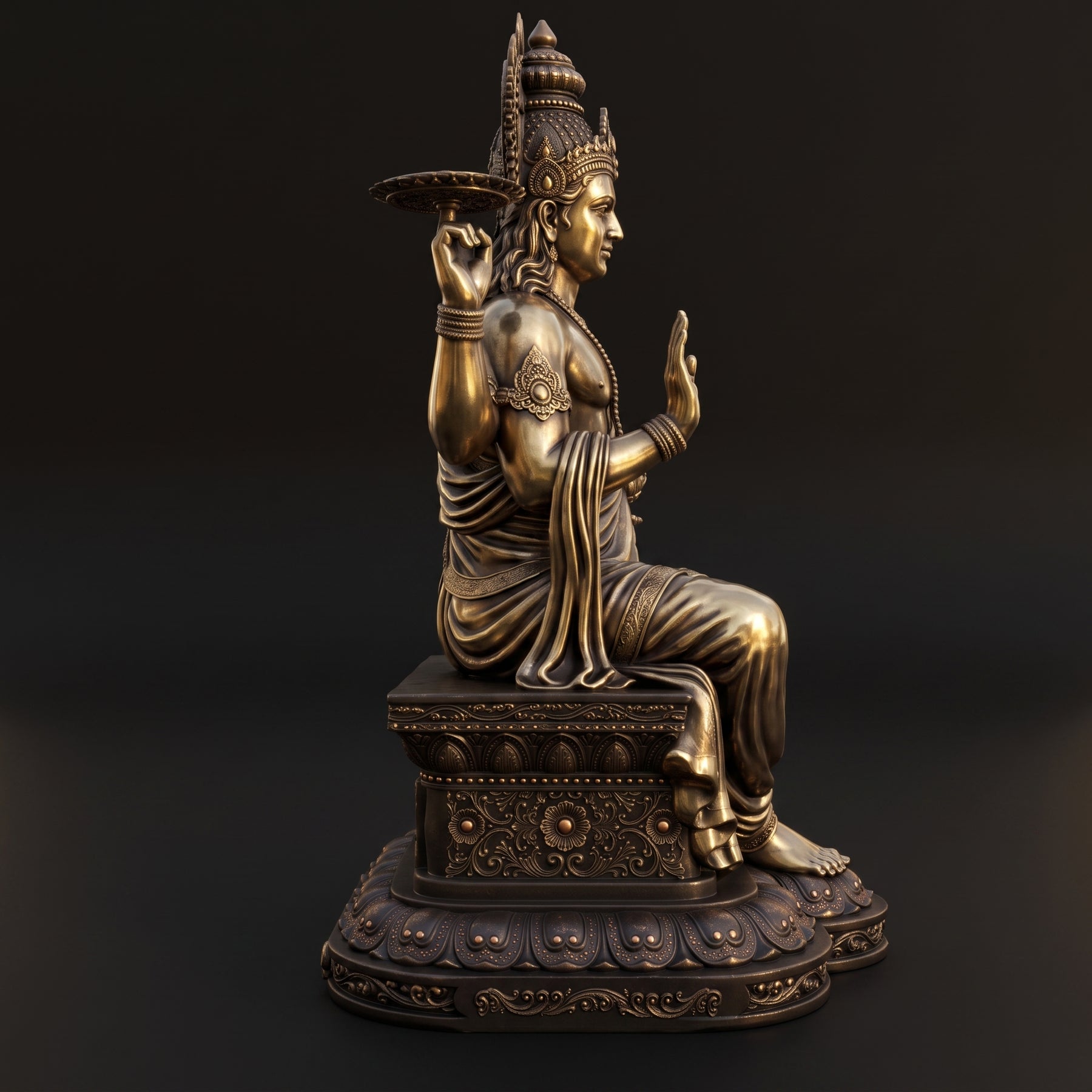 Vishnu God - Sitting